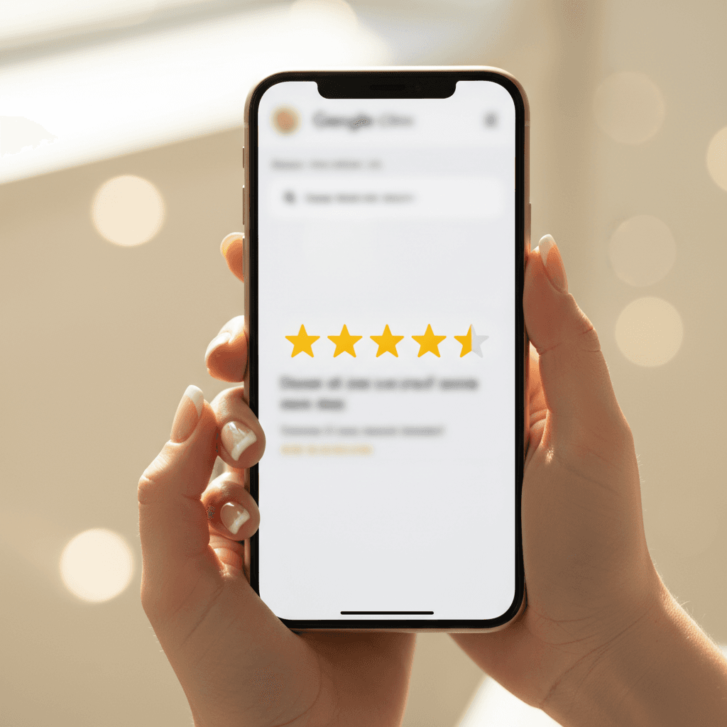 Pacjent ocenia klinikę 5 gwiazdkami w Google