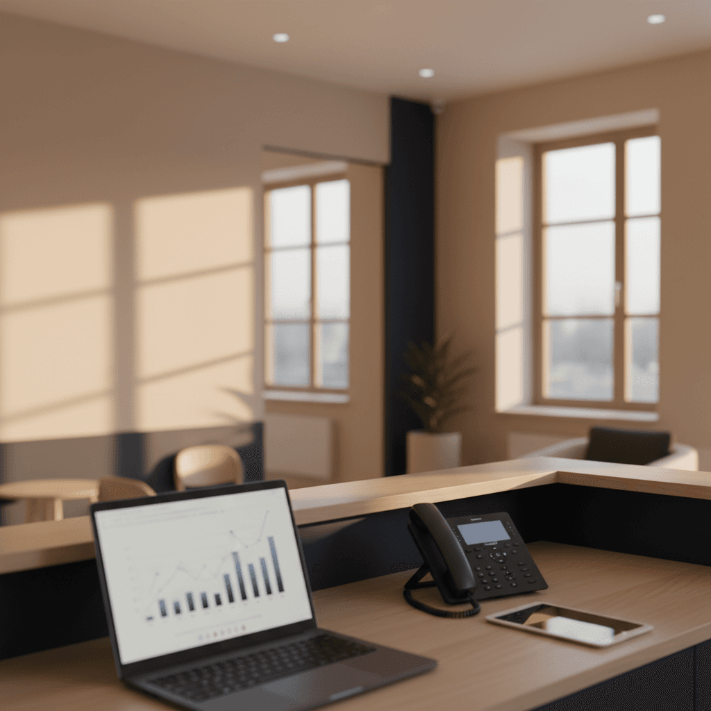 Nowoczesna recepcja kliniki stomatologicznej